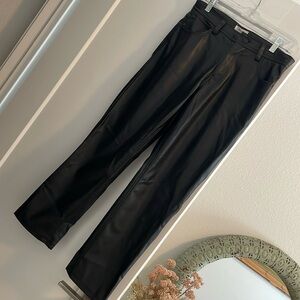 Pleather pants - like new!